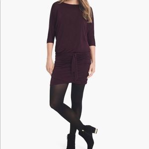 NWT- White House Black Market 3/4 Knot Dress Sz. S